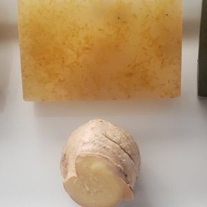 Homemade ginger soap